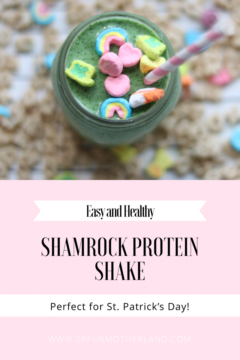 Healthy shamrock shake
