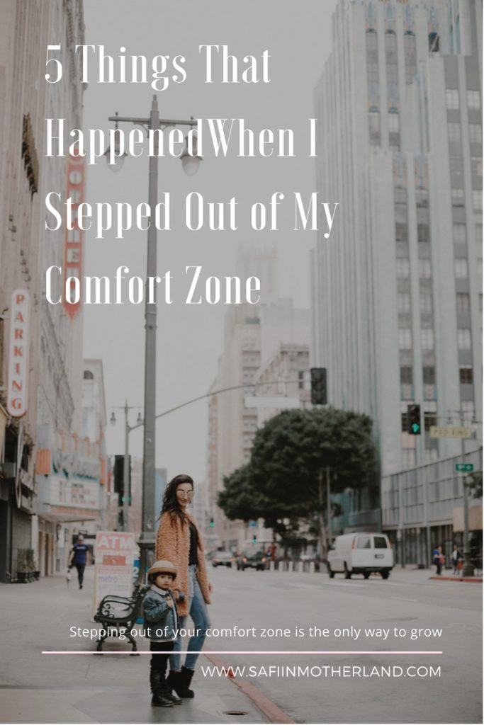 stepping out of your comfort zone